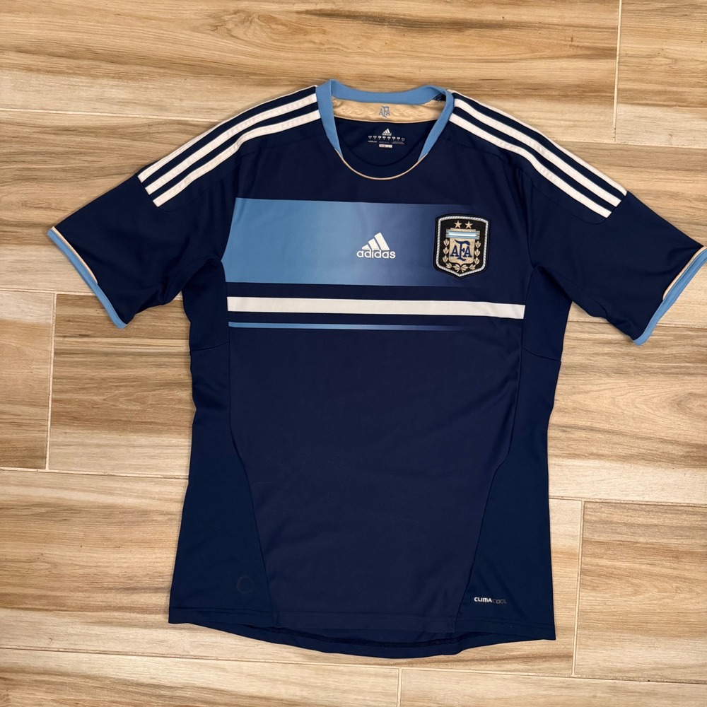 Adidas Argentina AFA ClimaCool Training Soccer Jersey Mens Medium Navy V32097